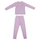 thumbnail image 1 of 1 juego de ropa interior térmica para niños, pijama térmico de color sólido, pijama térmico de manga larga, pijama térmico cálido para niñas, pijama de invierno, 1 of 7