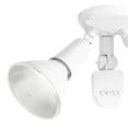 thumbnail image 2 of Globe Electric 300W Weather Resistant Motion Sensor Activated Twin Light Security Light, White Finish, 180 Degree Detection Zone (79770), 2 of 8
