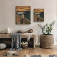 thumbnail image 6 of The Scream by Edvard Munch Canvas Print, Scream Decor, Famous Paintings Wall Art, Scream Wall Art, Edvard Munch Print , Ready To Hang for Living Room Home Wall Décor 16x20, 6 of 7