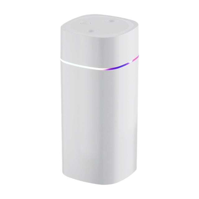 Humidificador de escritorio Humidificador de aire Difusor de aroma con luz de ambiente 600 ml Bajo Blanco