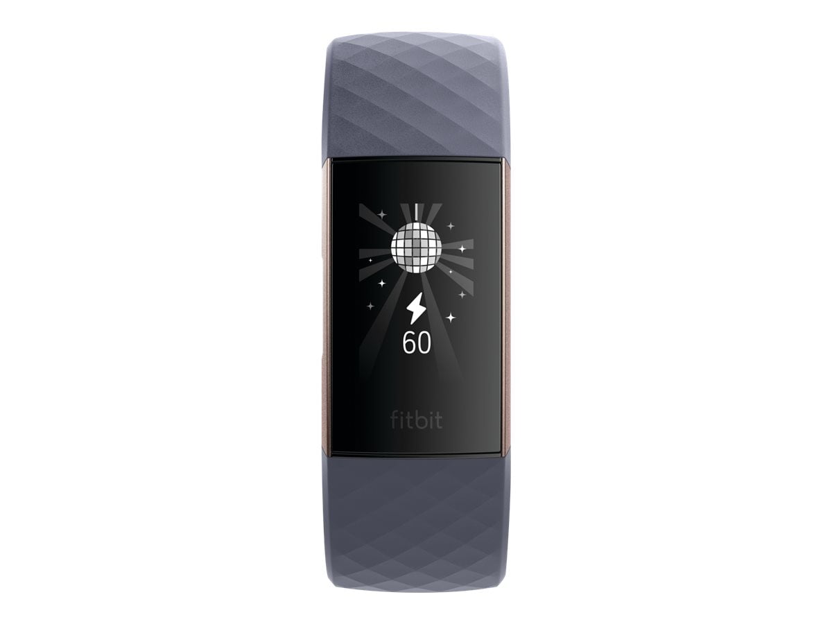 fitbit charge 3 rose gold berry