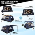 thumbnail image 6 of SANOPY Tent 10 Person Camping Tent，14×10 FT Waterproof & Windproof,Easy Manual Setup with 8 Wind Ropes & 14 Ground Nails, Ideal for Family & Group Outdoor Trips, 6 of 12
