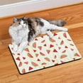 thumbnail image 2 of Cute Watermelon Dog Feeding Mat - Absorbent, Waterproof Bowl Mat with Watermelons Print, Durable & Soft, 2 of 4