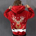 thumbnail image 2 of Sudaderas con capucha navideñas para mujer, sudaderas con capucha de manga larga a la moda con gráfico de alces bonitos, sudaderas informales Fridja FKASFK5458, 2 of 5