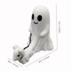 thumbnail image 3 of 2 piezas de decoraciones de estatuas de perro fantasma de Halloween, fantasma que camina con su perro fantasma, estatuas divertidas de perro fantasma de Halloween, 3 of 5