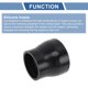 thumbnail image 4 of Tubería de silicona automotriz Unique Bargains 3.15 ″ a 2.48 ″ (80 mm - 63 mm) ID 3 capas de tela intercambiador de calor tubo de entrada de aire de turbocompresor 3″ longitud de pierna negra, 4 of 7