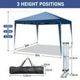 thumbnail image 4 of BAYUELSWU Pop-up Canopy Tent 10 x10 Ft Carpas para Patio Two Doors & Two Windows Practical Waterproof Right-Angle Folding Tent for Camping, Patio, Party, Backyard （Blue), 4 of 8