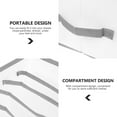 thumbnail image 3 of USHOBE 3 Pcs Séparateurs de Placard Bac Gris Nylon Rangement pour Placard, 3 of 8
