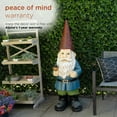 thumbnail image 4 of Alpine Corporation 50'' Gnome with Bird Statuary, 4 of 14