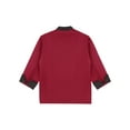 thumbnail image 4 of MSemis Long Sleeves Men Women Chef Coat Jacket Uniform Unisex for Kitchen Restaurant Hotel Burgundy XL, 4 of 5