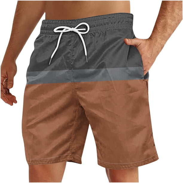Pantalones Cortos para Hombre Atléticos Pantalones de Playa de Impresión Especial, Pantalones Cortos Atléticos de Poliéster Elásticos para Hombres