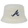 thumbnail image 2 of Women's New Era White Atlanta Braves Chrome Cozy Bucket Hat, 2 of 4