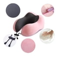 thumbnail image 4 of Travel Pillow, Memory Foam Neck Support for Airplane, Ergonomic Design for Uninterrupted Sleep, Portable for Car Trips, Hooded for Light Blocking, Comfortable for All Travelers, 4 of 5