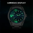 thumbnail image 3 of Quartz Watch for Men, Stainless Steel Business Luxury Style with Luminous & Waterproof Features, 3 of 7
