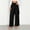 (Fashion 228)Black, variant on Women's Wrap Overlay Wide Leg Pants Asymmetric Waist Casual Trousers with Tie Detail Fashion Loose Bottoms