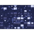 thumbnail image 1 of Ahgly Company Indoor Rectangle Patterned Night Blue Area Rugs, 6' x 9', 1 of 6