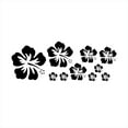 thumbnail image 2 of EDTara Hawaiian Flower Car Stickers Wall Decorative Decals Diy Styling Engine Vinyl Self-Adhesive Stickers D-1709, 2 of 9