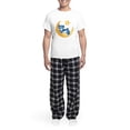 thumbnail image 5 of CafePress - Blue Sleepy Teddy On Moon - Men's Light Loose Fit Cotton Pajama Set, 5 of 7