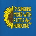 thumbnail image 5 of Wild Bobby, I'm Sunshine Mixed With A Little Hurricane , Inspirational/Christian, Women Graphic Long Sleeve Tee, Royal, Large, 5 of 5