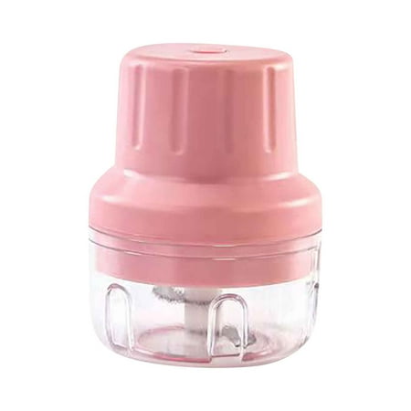 

Wovilon Electric Garlic Machine Kitchen Cooking Machine Masher Garlic Machine Mini Meat Grinder Pull Garlic Machine Baby Food Supplement Machine