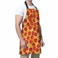 thumbnail image 4 of Yehwow Pizza Pepperoni Bib Apron For Kitchen BBQ Gardening With Adjustable Neck Strap 27x31 Inch, 4 of 4