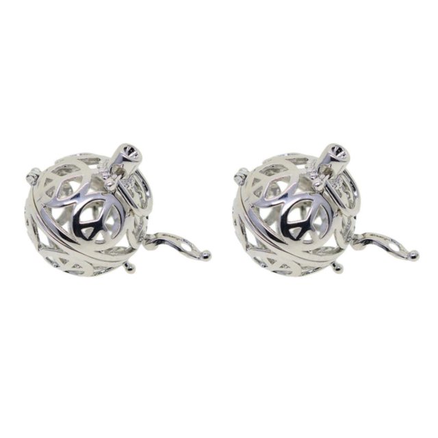 relayinert Perles Cage Médaillon Pendentif Réglages Collier Lotus pour Bricolage Argent Type E 2ensemble