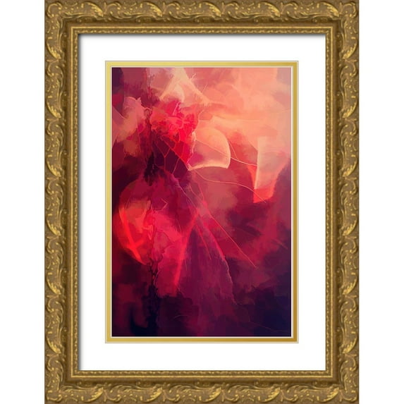 Alpenglow Workshop 23x32 Gold Ornate Wood Framed with Double Matting Museum Art Print Titled - Morning Thunder