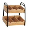 thumbnail image 3 of Organizador de Té ajustable soporte vertical de especias caja organizadora de sobres de azúcar y rack para infusiones materiales robustos de bambú y, 3 of 9