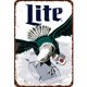 thumbnail image 1 of Placa Metal Vintage Lite Pintura Hierro Rectangular Arte La Pared 30x40cm, 1 of 9