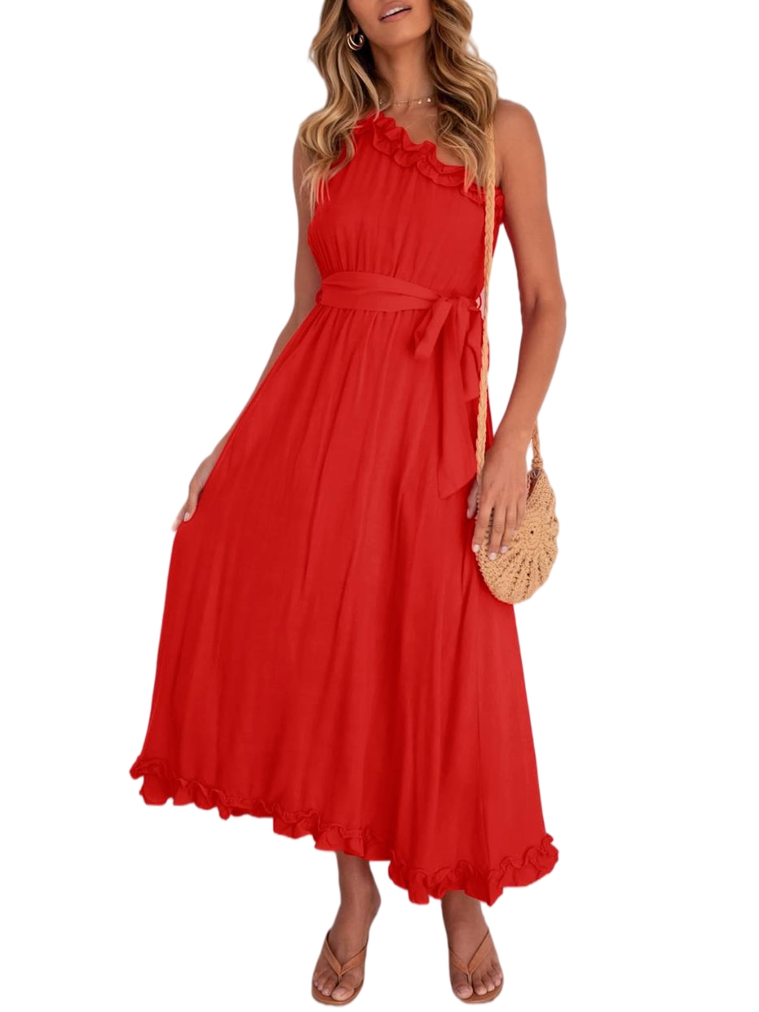 one shoulder summer dresses