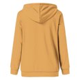 thumbnail image 4 of Lmnyox Hoodies for Women Long Sleeve V Neck Button Sweatshirts with Pocket Fall Winter Drawstring Pullover Tops, 4 of 5