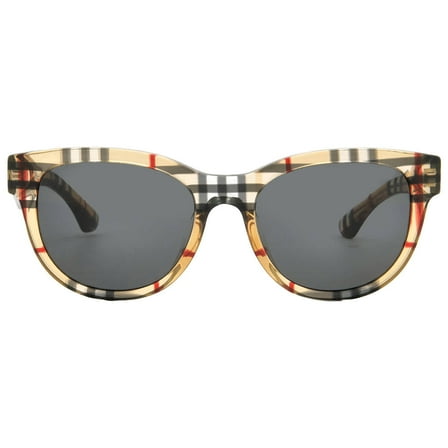 Burberry BE 4432U Plastic Womens Phantos Sunglasses Vintage Check 54mm Adult