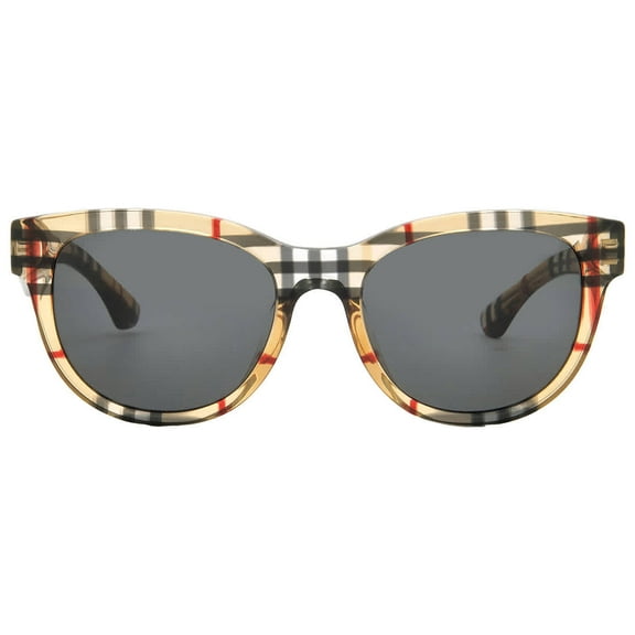 Burberry BE 4432U Plastic Womens Phantos Sunglasses Vintage Check 54mm Adult