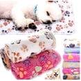 thumbnail image 4 of Super Soft Fluffy Premium Fleece Pet Blanket Flannel Throw for Dog Puppy Cat Medium (30x20 inch) (76x52cm), White , 1 count, 4 of 8
