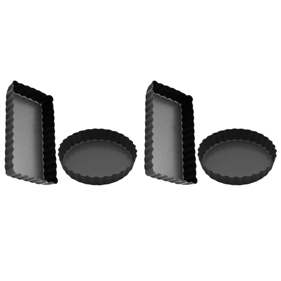 4-Piece Tart Baking for Oven Use - Roasting Pan, Cake Mold, Bakeware, and Baking Dish