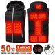 thumbnail image 1 of Chaleco Hetaed de 9 áreas, ropa de abrigo para hombres y mujeres, chaleco de autocalentamiento Usb, chaleco cálido para esquí, chaqueta térmica, ropa de caza para invierno Kuyhfg Bienvenido a Kuyhfg, 1 of 5