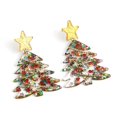 thumbnail image 1 of EZLIFE Pendientes de árbol de Navidad Pendientes de acrílico navideños para mujer Pendientes colgantes Ea D4O7, 1 of 7