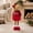 Red Bow, variant on Retractable Leg Christmas Bear Decor, Stuffed Standing Bear With Snowflake Sweater, Stretchable Adjustable Legs Holiday Ornament, Winter Gift for Fireplace Shelf Tabletop Holiday Decor