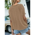 thumbnail image 3 of QWZNDZGR Womens Lace V Neck Tunic Tank Tops Casual Sleeveless Shirt Blouse, 3 of 6