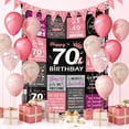 thumbnail image 2 of 70th Birthday Gifts for Women - 70th Birthday Decorations for Women - 70 Year Old Birthday Gifts - Happy 70th Birthday Gift Ideas for 70 Year Old Woman - 1955 Birthday Decoration Throw Blanket 60"x80", 2 of 6