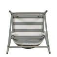 thumbnail image 5 of Amara Modern Outdoor Patio 26"H Counter Stools with Wicker Backrest, Iron Frame, Water-Resistant Cushion, Matte Grey, Set of 2, 5 of 10