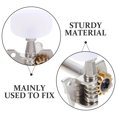 thumbnail image 2 of 5 Pcs Têtes de Machine Banjo Tuners avec 4 Bagues pour Guitare Banjo Basse HA103 (Argent), 2 of 8