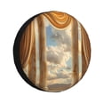 thumbnail image 1 of Balery Golden Drapes Pillars Clouds Cubiertas para Neumáticos - Protector Resistente para Neumáticos de Camioneta, SUV, Remolque, Camper y RV-14 inch, 1 of 6