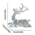 thumbnail image 3 of Fiudx Ofertas de la semana Decoración navideña de acrílico transparente con diseño de ciervo y nieve de cristal de hielo para Navidad, 3 of 7