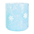 thumbnail image 4 of Blue Christmas Icon Glass Cups 14 oz Snowflake Stemless Glasses Double Old Fashioned Icon Juice Glasses Drinking Cups for Holiday Party Supplies & Gift, 4 of 5