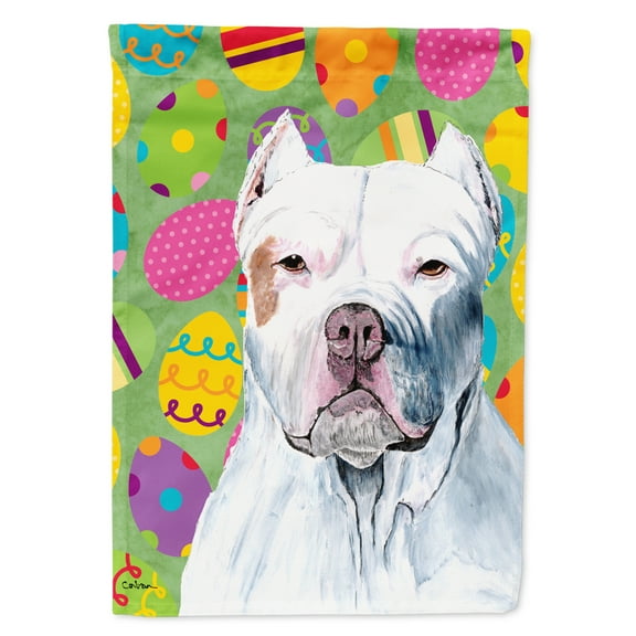 Carolines Treasures SC9461-FLAG-PARENT Pit Bull Easter Eggtravaganza Flag multicolor