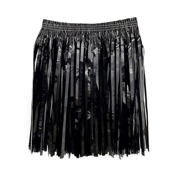 EDFBUYKRS Female Skirts Sequin Skirt Plus Size Silver Lady Rain Dance Performance Beach Music Party for Masquerade Party Skirt