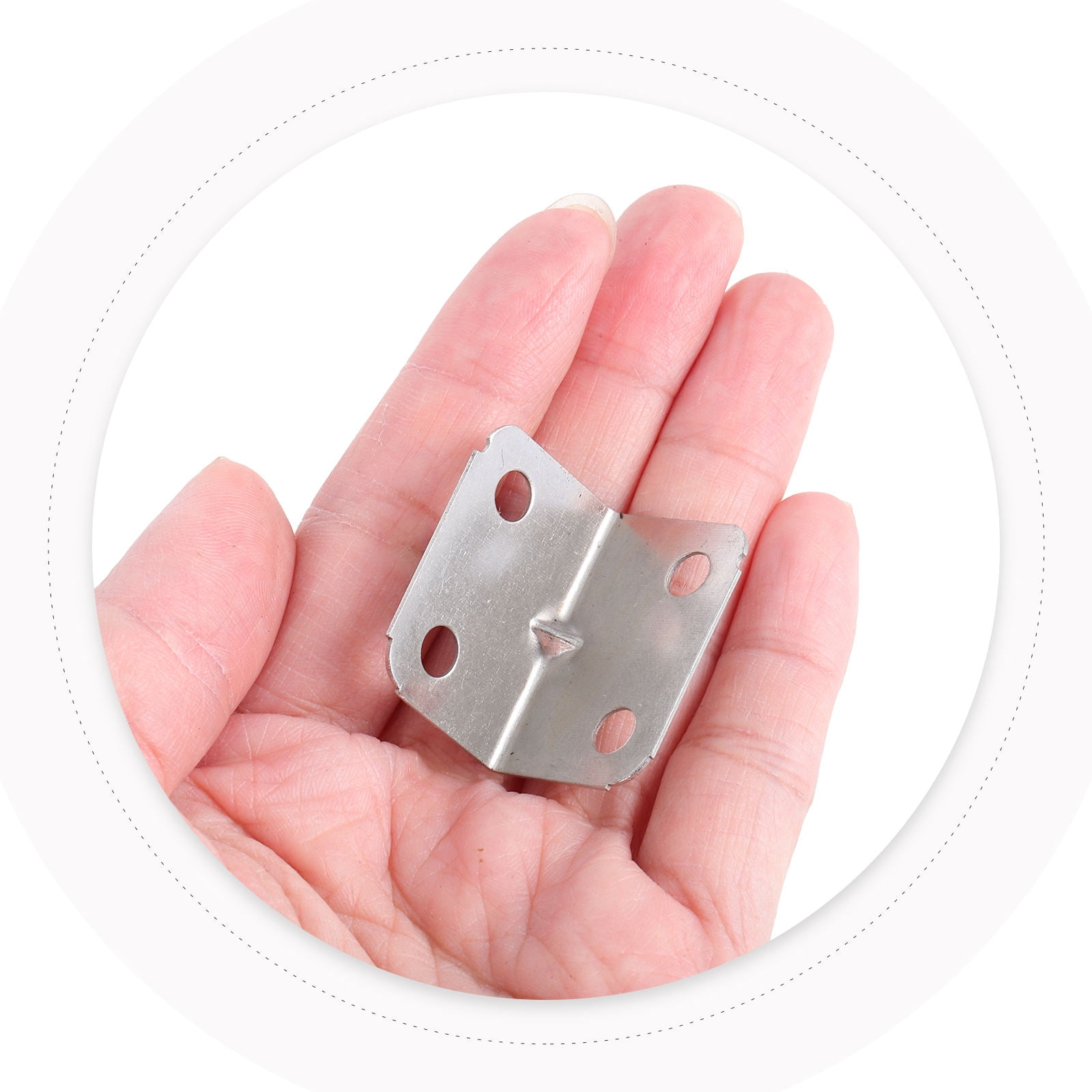 Masteelf 100PCS L Brackets Small Adjustable Joint Connector Metal Corner Brackets 90 Degree Right Angle Braces Furniture Corner Brackets Table Top Fasteners for Wood Furniture