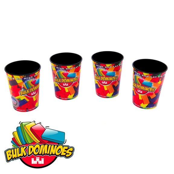 Bulk Dominoes - 16oz Cups - 4 Pack