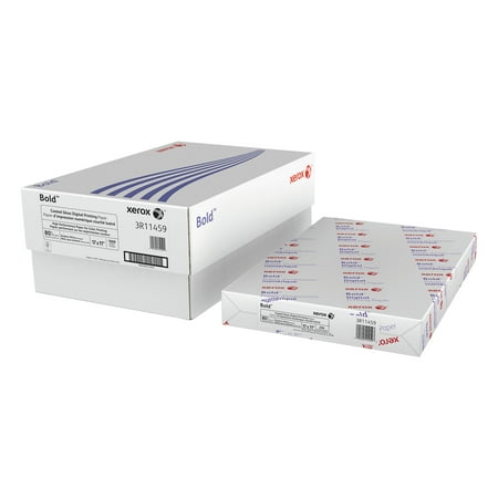 11x17 Presentation Paper - Xerox Bold Coated Gloss Digital Printing Cover Paper, 11 x 17, White, 250 Sheets/PK -XER3R11459